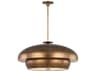 Visual Comfort Studio Solene 10-Light Vintage Gild Brass Dome Pendant