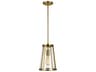Visual Comfort Studio Harrow 1-Light Burnished Brass Mini Pendant