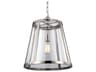 Visual Comfort Studio Harrow 1-Light Polished Nickel Drum Pendant