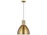 Visual Comfort Studio Brynne 1-Light Burnished Brass Pendant