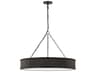Visual Comfort Studio Ritz 8-Light Aged Iron Black Round Pendant
