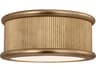 Visual Comfort Studio Ritz 3-Light Gild Gold Round Flush Mount