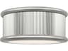 Visual Comfort Studio Ritz 3-Light Polished Nickel Round Flush Mount