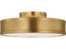 Visual Comfort Studio Dupont Gild Gold Round Semi Flush Mount
