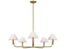 Visual Comfort Studio Colfax 5-Light Burnished Brass Chandelier