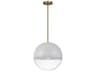 Visual Comfort Studio Torian 1-Light Burnished Brass Globe Pendant
