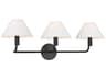 Visual Comfort Studio Colfax 3-Light Aged Iron Black Vanity Light