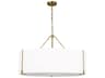 Visual Comfort Studio Bergen 4-Light Burnished Brass Drum Pendant