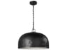 Visual Comfort Studio Buckner 1-Light Aged Iron Black Dome Pendant