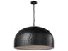 Visual Comfort Studio Buckner 1-Light Aged Iron Black Dome Pendant