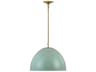 Visual Comfort Studio Robbie 1-Light Eucalyptus Green Dome Pendant