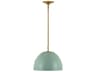 Visual Comfort Studio Robbie 1-Light Eucalyptus Green Dome Pendant