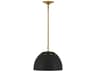 Visual Comfort Studio Robbie 1-Light Midnight Black Dome Pendant