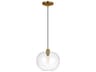 Visual Comfort Studio Mela 1-Light Burnished Brass Pendant