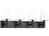 Visual Comfort Studio Beckham Classic 4-Light Aged Iron Black Vanity Light