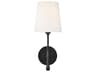 Visual Comfort Studio Capri 1-Light Aged Iron Black Wall Sconce