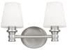 Visual Comfort Studio Xavierre 2-Light Satin Nickel Vanity Light