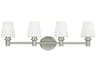 Visual Comfort Studio Xavierre 4-Light Satin Nickel Vanity Light