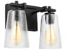 Visual Comfort Studio Mercer 2-Light Midnight Black Vanity Light