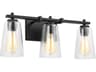 Visual Comfort Studio Mercer 3-Light Midnight Black Vanity Light