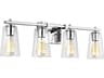 Visual Comfort Studio Mercer 4-Light Chrome Vanity Light