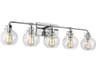 Visual Comfort Studio Clara 5-Light Chrome Vanity Light