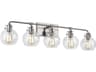 Visual Comfort Studio Clara 5-Light Satin Nickel Vanity Light
