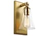 Visual Comfort Studio Monterro 1-Light Burnished Brass Wall Sconce