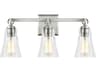 Visual Comfort Studio Monterro 3-Light Satin Nickel Vanity Light
