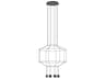 Vibia Wireflow 8-Light Black Geometric Pendant