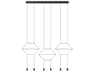 Vibia Wireflow 6-Light Black Geometric Island Pendant