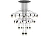 Vibia Wireflow 42-Light Black Geometric Pendant