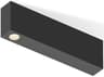 Vibia Offset 1-Light Black Linear Flush Mount