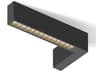 Vibia Offset 1-Light Black Geometric Linear Flush Mount