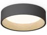 Vibia Duo 1-Light Graphite Gray Drum Flush Mount