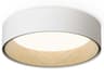 Vibia Duo 1-Light White Drum Flush Mount