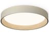 Vibia Duo 1-Light Cream Off White Round Flush Mount