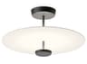 Vibia Flat 2-Light White Round Semi Flush Mount