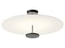 Vibia Flat 2-Light White Round Semi Flush Mount