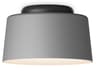 Vibia Tube 1-Light Gray Drum Flush Mount