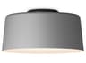 Vibia Tube 1-Light Gray Drum Flush Mount