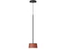 Vibia Tube 1-Light Terra Red Drum Mini Pendant