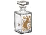 Vista Alegre Golden Whisky Decanter with Gold Rabbit