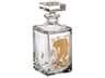 Vista Alegre Golden Whisky Decanter with Gold Tiger