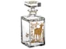 Vista Alegre Golden Whisky Decanter with Gold Sheep