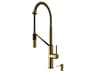 Vigo Livingston Matte Brushed Gold 1-Handle Magnetic Kitchen Faucet with Soap Dispenser