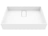 Vigo Bryant Modern White Matte Stone Rectangular Vessel Bathroom Sink