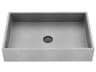 Vigo Orvieto Gothic Gray Concreto Stone Rectangular Vessel Bathroom Sink