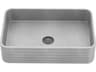 Vigo Cadman Modern Gray Rectangular Fluted Bathroom Vessel Sink