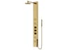 Vigo Ellington Matte Brushed Gold 4-Jet Shower Panel System with Round Head and Hand Shower Wand